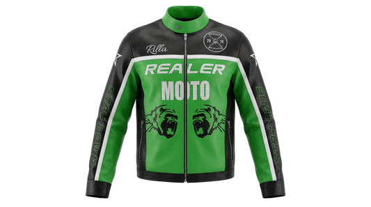 Green Drift Moto Jacket